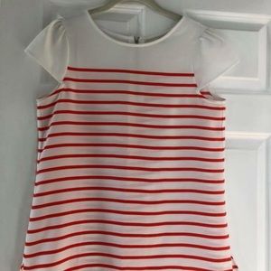 Coral/White striped Loft shirt